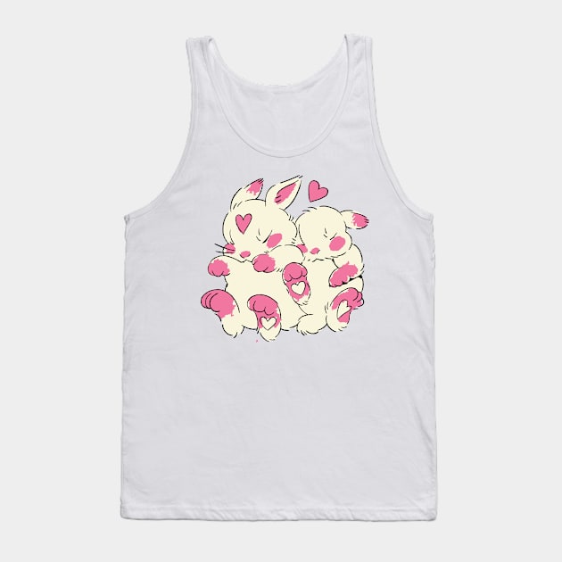 bunny mom bunny daughter Tank Top by lazykitty